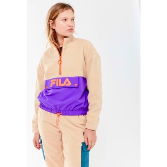 FILA UO Exclusive Agata Faux Sherpa Anorak Jacket - Picture 7 of 7